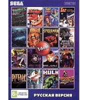 Картридж 16bit 16в1 AA-160001 BARE KNUCKLE 3/M K 2,3/ SPIDER MEN 2,3/TOY STORY+... 256MB