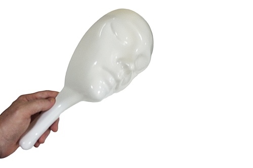 Маска БЕЛАЯ для игры MAFIA "МАФИЯ", пластиковая  фото 3