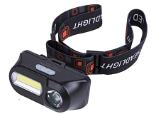 Фонарь налобный KX-1804 COB 180 Lm + XPE 100 Lm + SOS, с аккумулятором 18650