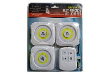 Лампа-светильник K2-1012 светодиодная с пультом управления, 3 шт