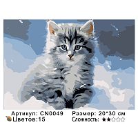 Картина по номерам Paintboy CN0049, холст на подрамнике, 20x30 см