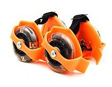 Ролики на пятку SMALL WHIRLWIND PULLEY, светящиеся колеса, оранжевые