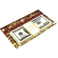 Деньги прикол сувенирные Доллары $ 100, упаковка пачка 100 штук