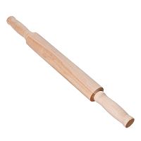 Скалка для теста деревянная (березовая), размер 45х4,5см, Россия