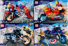 Конструктор PRCK AVENGER ASSEMBLE "Супергерои на мотоциклах 4в1" 64115, 256-259 деталей