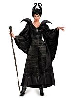 Костюм Малефисента (платье, шапка, брошь) LESD2020, черный полиэстер, размер 48--50