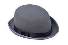 Котелок "Джентльмены" ВН606, искусственный фетр, серый, размер 56
