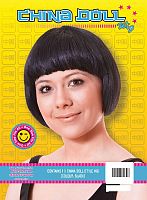 Парик Китайская Куколка черный BW884, синтетическое волокно, длина 18 см