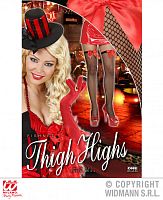 Чулки сеточка черные с бантиками, карнавальные, полиэстер, без размера