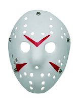 Маска хоккеиста Джейсона Вурхиза белая пластмассовая, размер 24 см