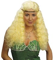 Парик Русалки объемный, белый полиэстер, размер универсальный