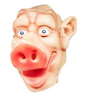 Маска Веселый Свин 36050, бежевая резина, без размера