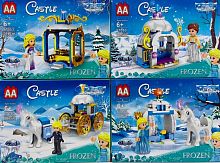 Конструктор AA FROZEN Холодное Сердце "Конные прогулки 4в1" 67053, 70-79 деталей ЦЕНА ЗА 1 ШТУКУ!