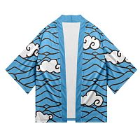 АНИМЕ Клинок РД Кимоно Саконджи Урокодаки белые облака на голубом фоне, размер 44-46