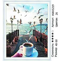 Алмазная мозаика Painting Diamond HWA5219, холст на подрамнике, круглые стразы, 40x50 см 