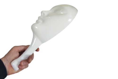 Маска БЕЛАЯ для игры MAFIA "МАФИЯ", пластиковая  фото 4