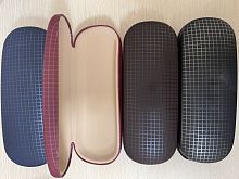 Футляр для очков принт Клетка малая, жесткий, классический, универсальный 16x6,5x4 см