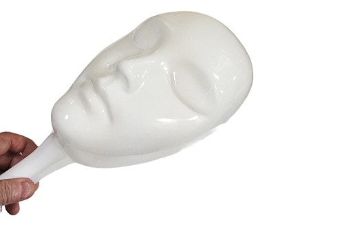 Маска БЕЛАЯ для игры MAFIA "МАФИЯ", пластиковая  фото 2