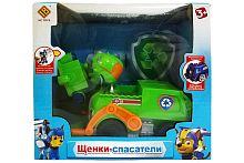 Щенячий патруль Щенки-спасатели + Машина РОККИ, пластик, свет, звук 