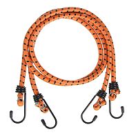 Стяжка для груза ЕРМАК (резинка багажная с крючками), 2 штуки, толщина 8 мм, длина 80 см