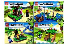 Конструктор DE LE PIN My World "Дом Стива на дереве 4в1" JZ10070, 87-91 деталей ЦЕНА ЗА 1 ШТУКУ!