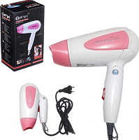 ФЕН Gemei Professional GM-1756, 1200W, складной дорожный, 2 режима температуры