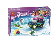 Конструктор BELA Friend Горнолыжный курорт: Внедорожник 10728, 144 деталей