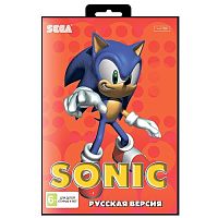 Картридж 16 bit одноигровый SONIC Соник (Русская версия) 4Мб.