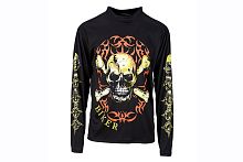 Рубашка Байкерская с черепом и костями, полиэстер, размер XL