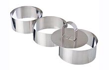 Набор форм для приготовления салатов/десертов/гарниров "Круг" 4 предмета, 9х4 см