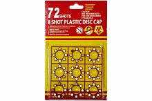 Пистоны для пистолета 72 Shot Plastic Disc Cap, 9*8=72 шт/блистер