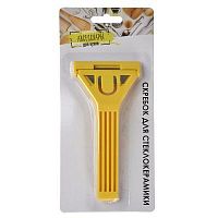 Скребок для стеклокерамики TA-003, пластик, нержавеющая сталь, размер 14 х 6 см 