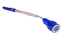 Фонарь-щуп ручной светодиодный металлический телескопический с магнитом