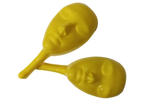 Маска ЖЕЛТАЯ для игры MAFIA "МАФИЯ", пластиковая  фото 8