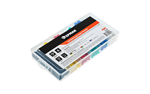 Термоусадочные трубки "ЕРМАК", 6 размеров Ø 1,5-13 мм, 100 штук, в пластиковом кейсе