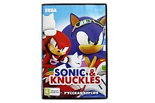 Картридж 16bit одноигровый SONIC 4 Sonic & KNUCKLES (Русская версия) 16Мб