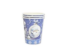 Стаканы НАБОР "Зимняя сказка" 1502-1819, бумажные, высота 10см, 250мл, 6 шт/уп