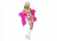 Костюм "Красотка 70-х" (платье, повязка) 74002, полиэстер, размер M