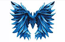 Крылья Дракон Mega Toys МТ08008, цвет синий, универсальный размер