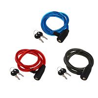 Замок велосипедный противоугонный троссовый BY SPORT, размер 12 х 1000 мм